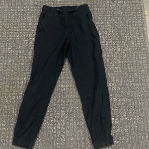 Black cargo type joggers